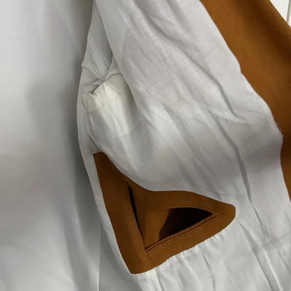 Tibi linen cut-out blazer in cinnamon size 10 - Picture 5 of 6